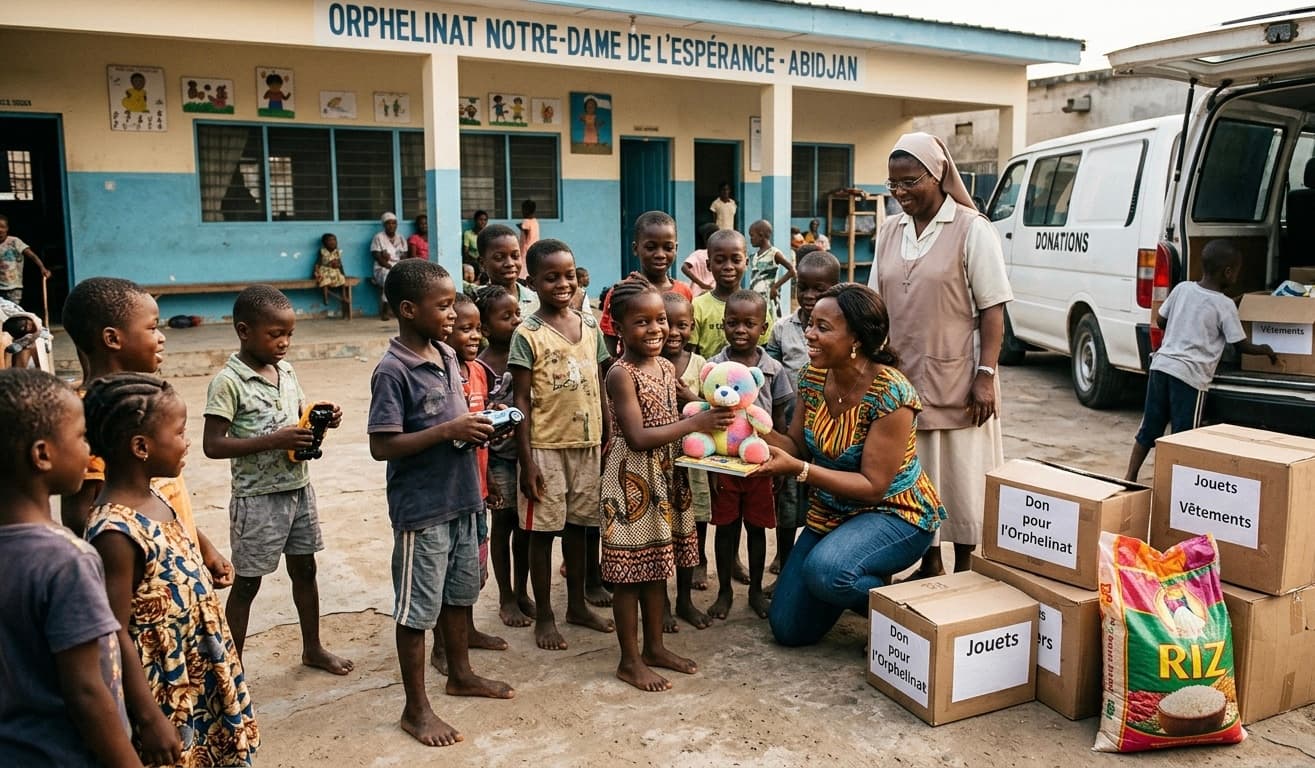 Don pour l'orphelinat